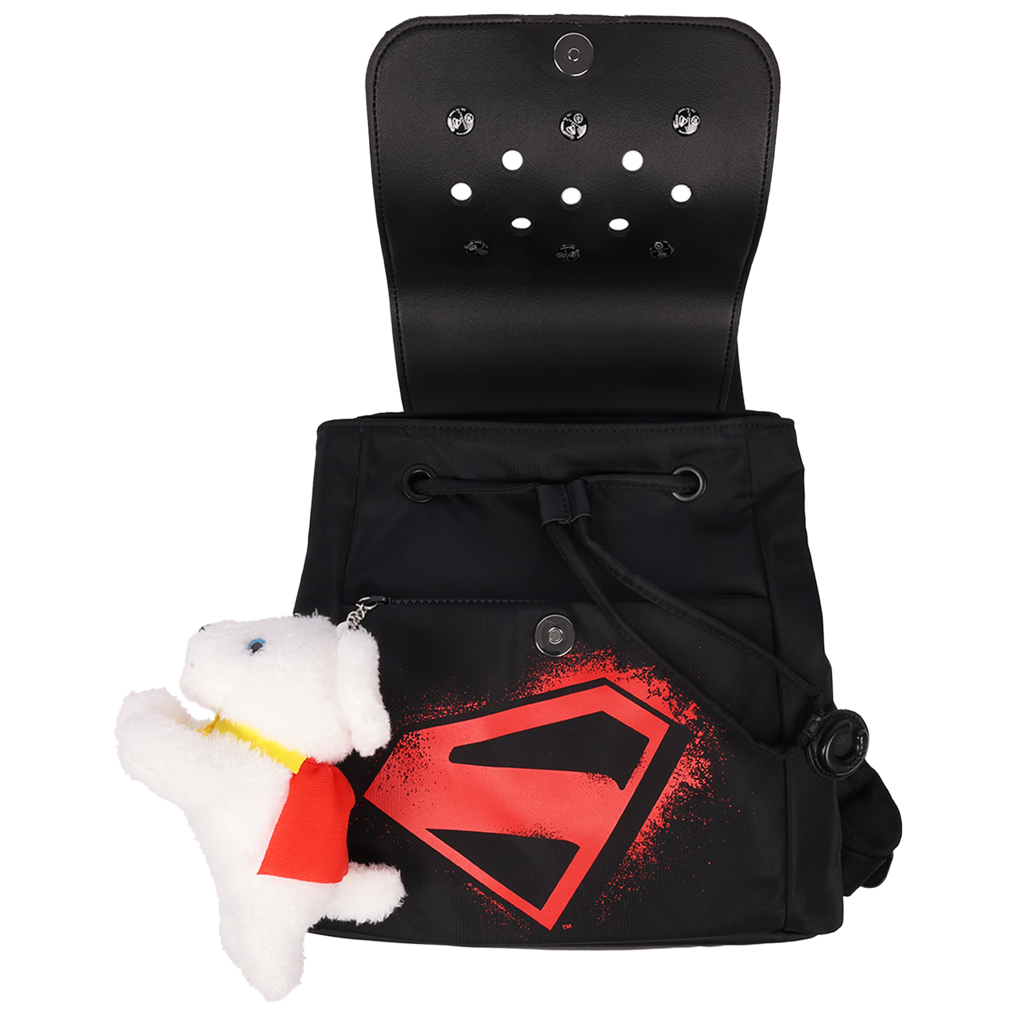 DC Studios Supergirl x Crocs Mini Backpack with Krypto Plush Charm & Jibbitz
