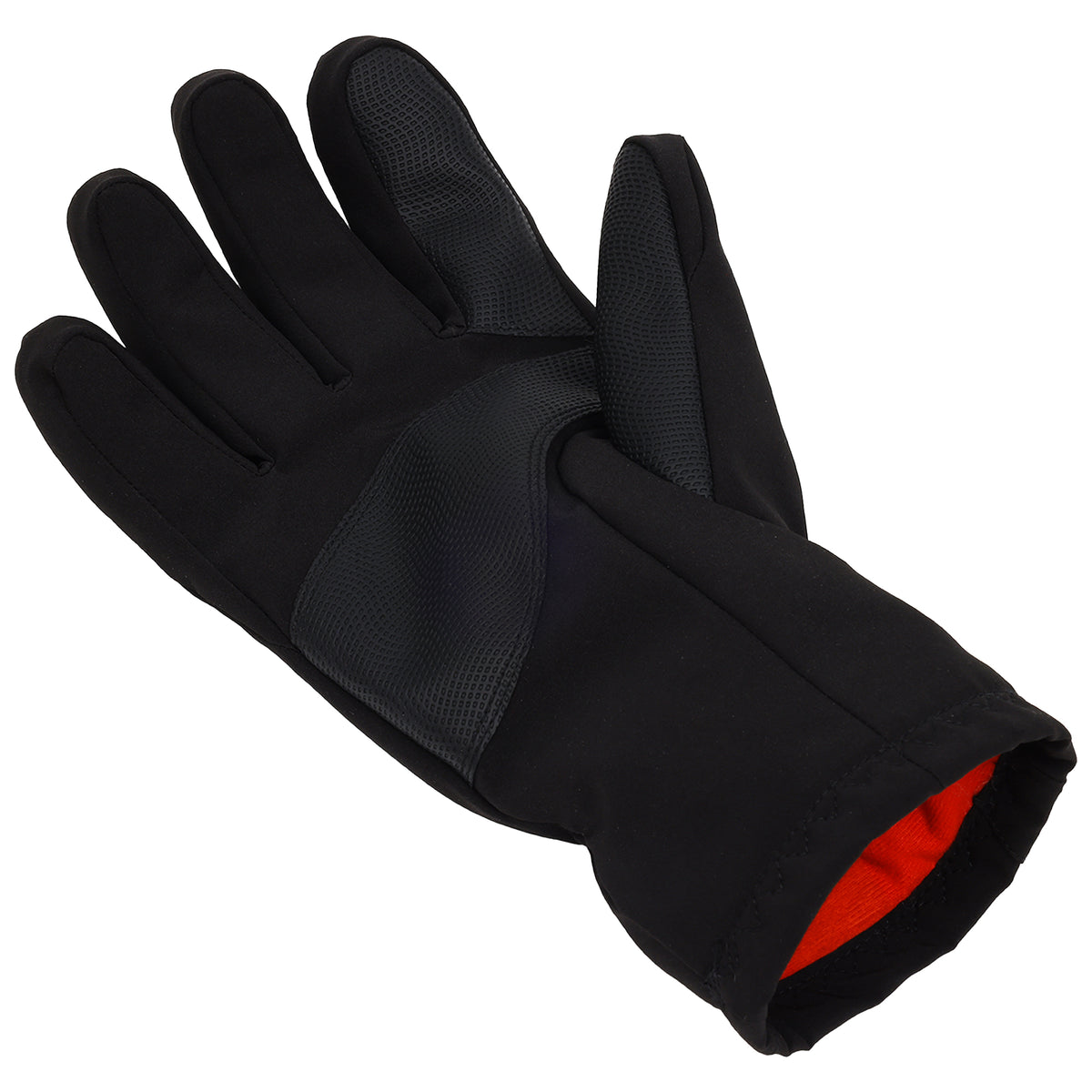 Weatherproof Utility Gloves with Fleece Lining – Black – large