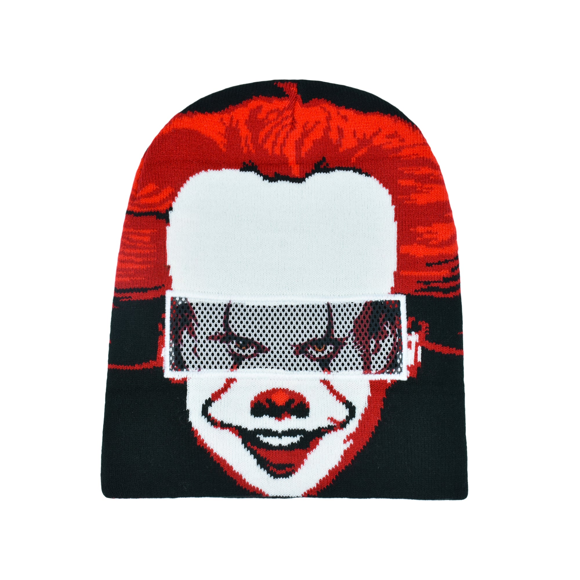 IT Pennywise Roll Down Winter Cuffed Beanie Hat, Black, One Size