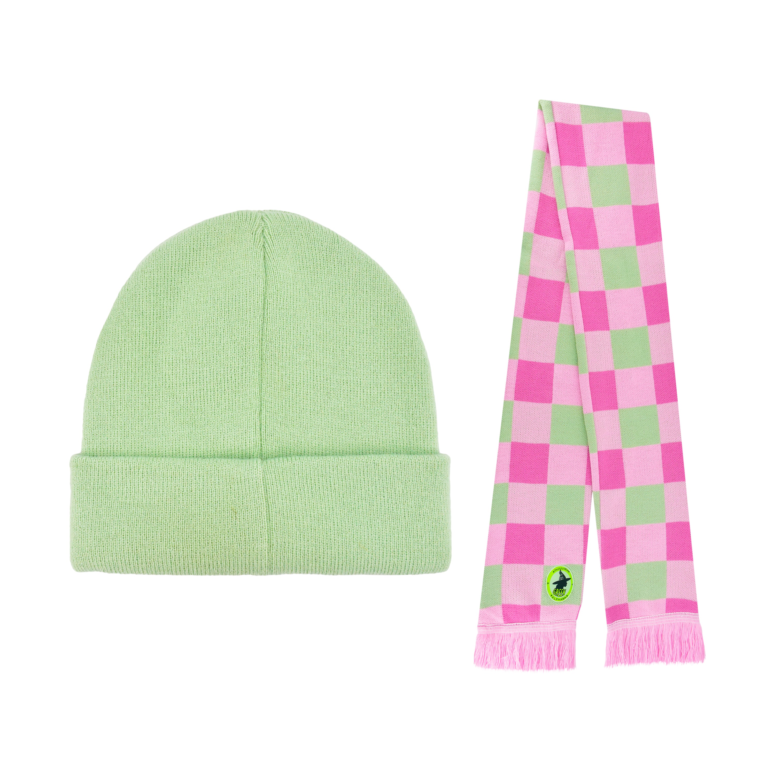 Wicked x Glinda Patches & Embroidery Beanie & Scarf Set