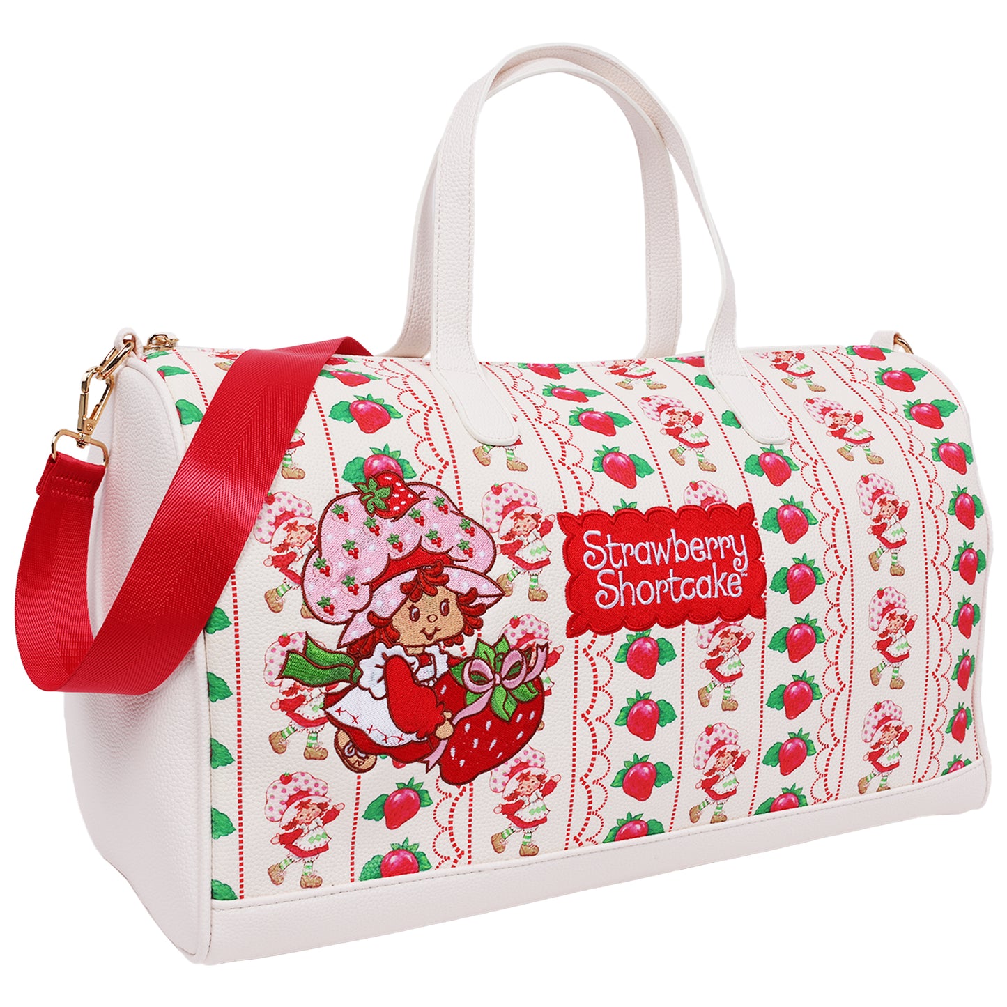 Strawberry Shortcake Lace Print Weekender Duffel Bag