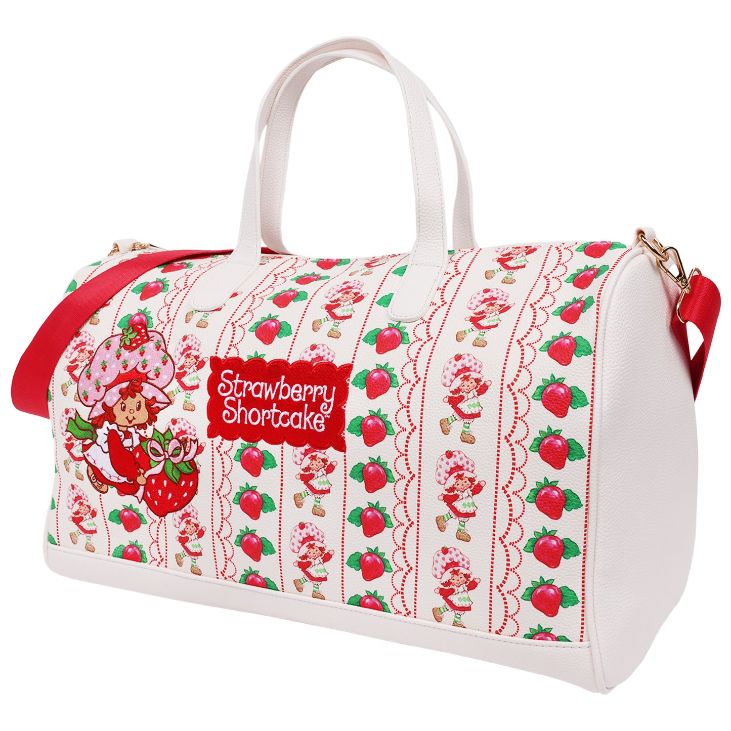Strawberry Shortcake Lace Print Weekender Duffel Bag