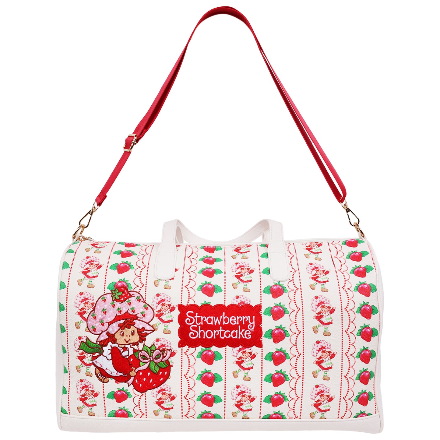 Strawberry Shortcake Lace Print Weekender Duffel Bag