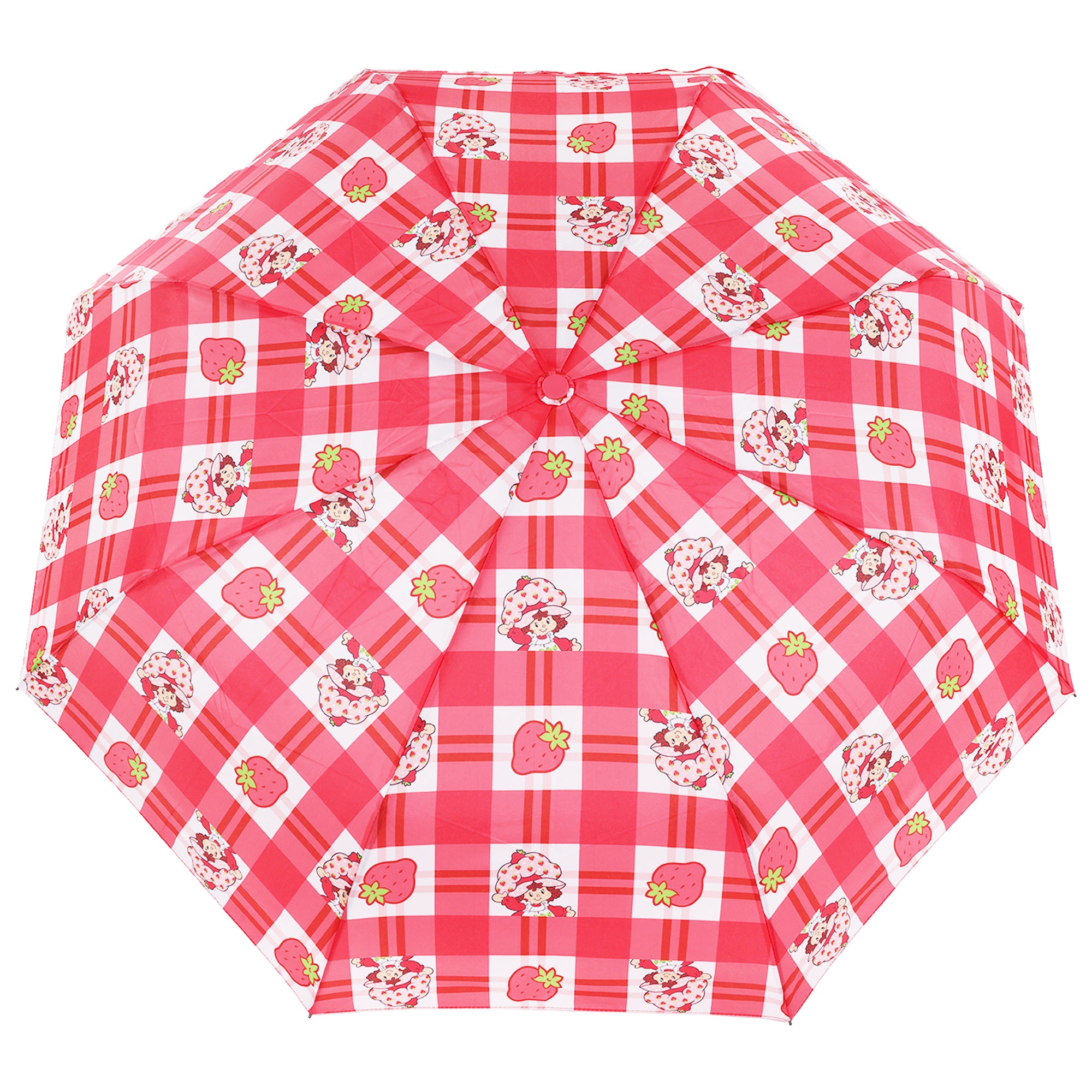 Strawberry Shortcake Gingham Plaid Umbrella