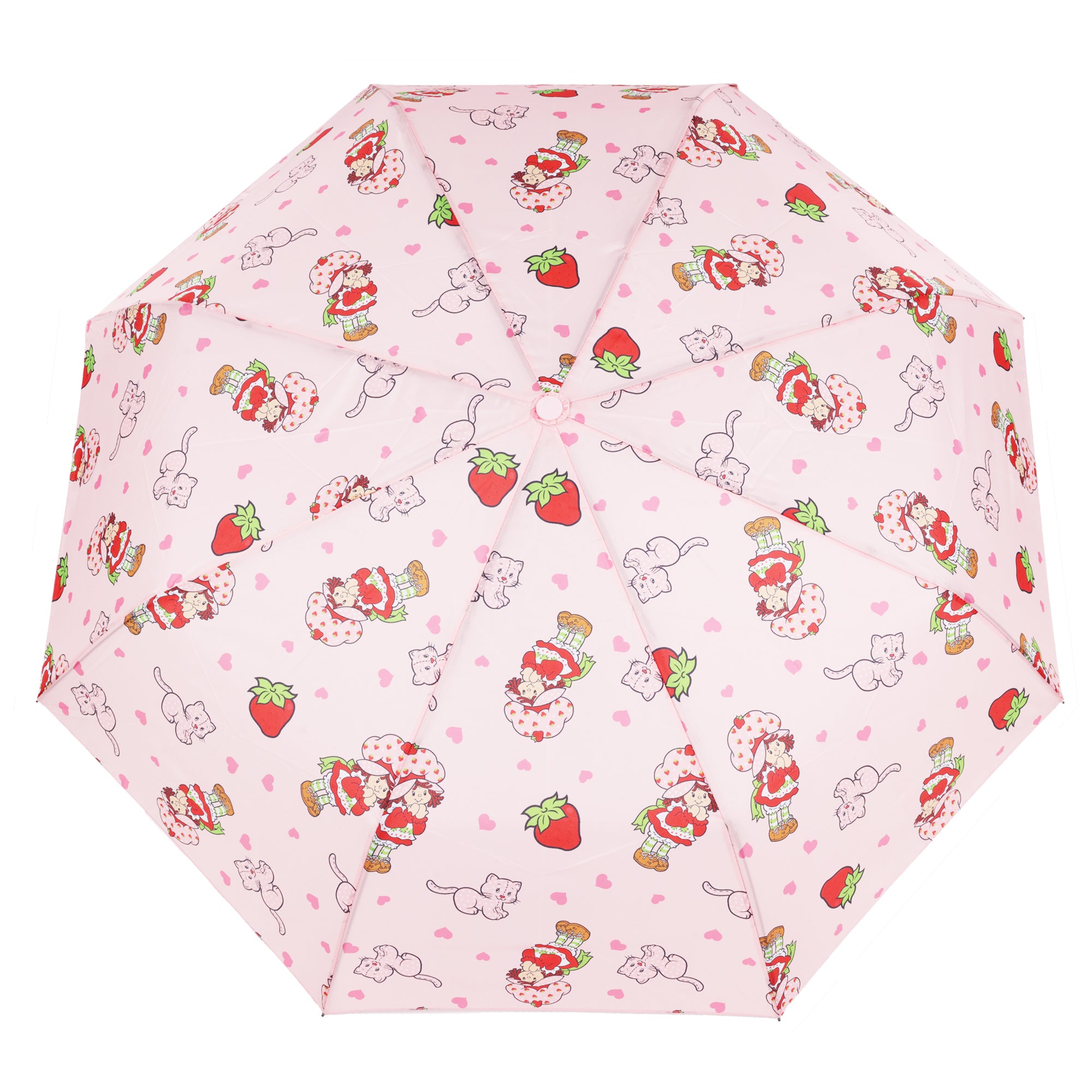Strawberry Shortcake Heart Print Compact Umbrella