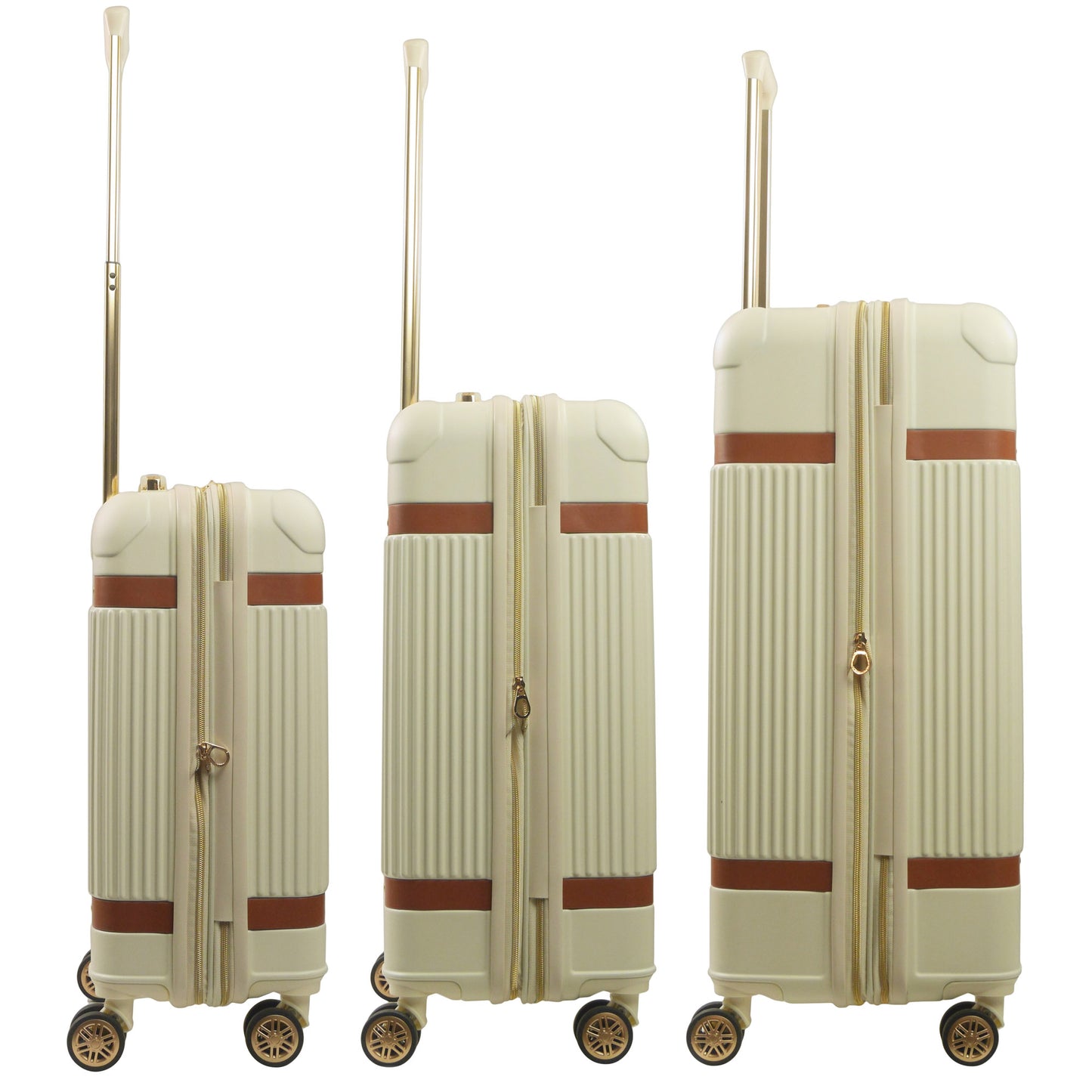 Tommy Bahama 3-Piece Hard-Sided Luggage Set stripes