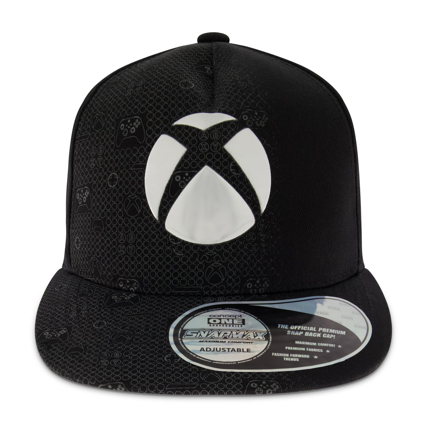 Microsoft Xbox Baseball Hat, Adult Snapback Cap with Flat Brim