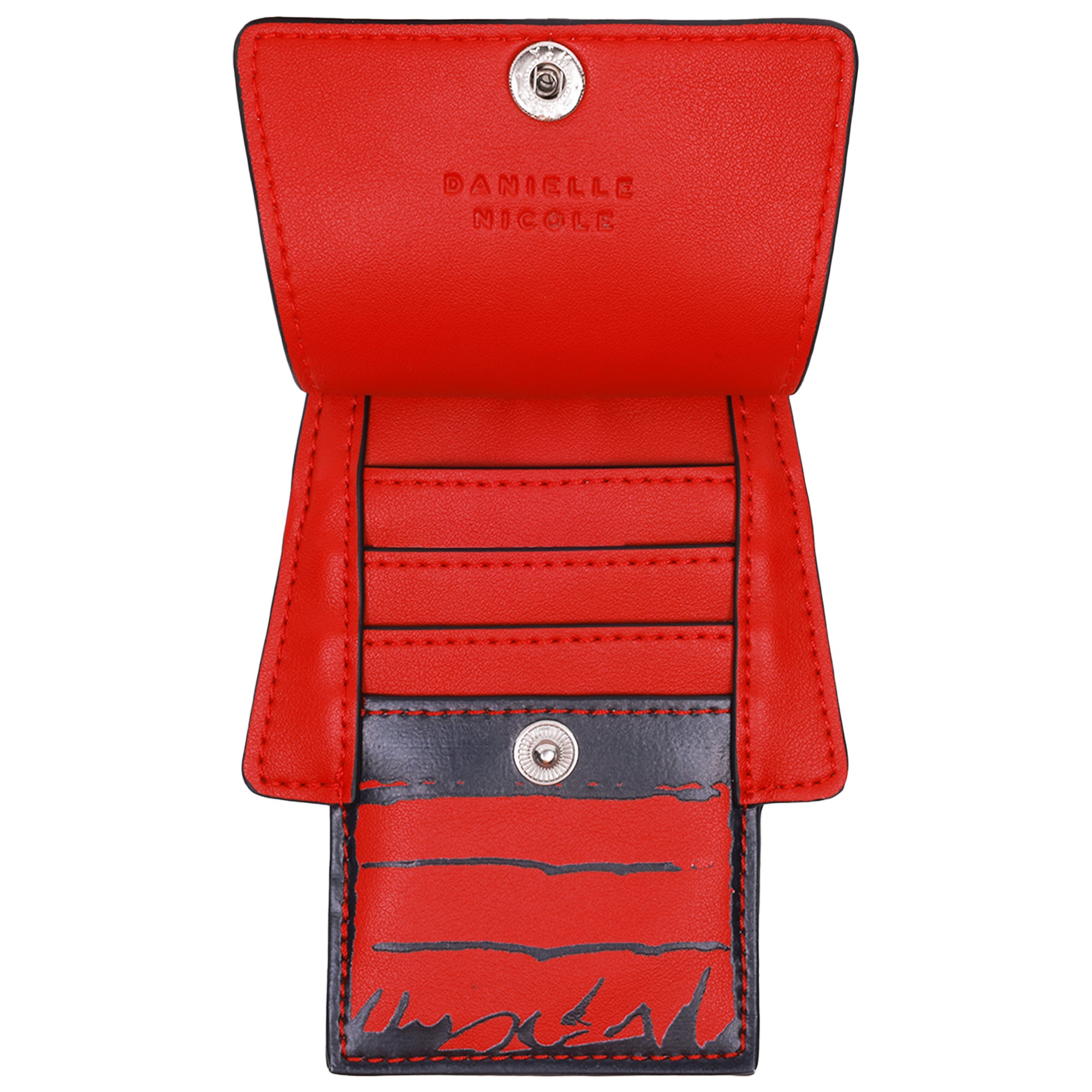 Danielle Nicole Peanuts Snoopy Minimal Black Tote Bag with Doghouse Cardholder