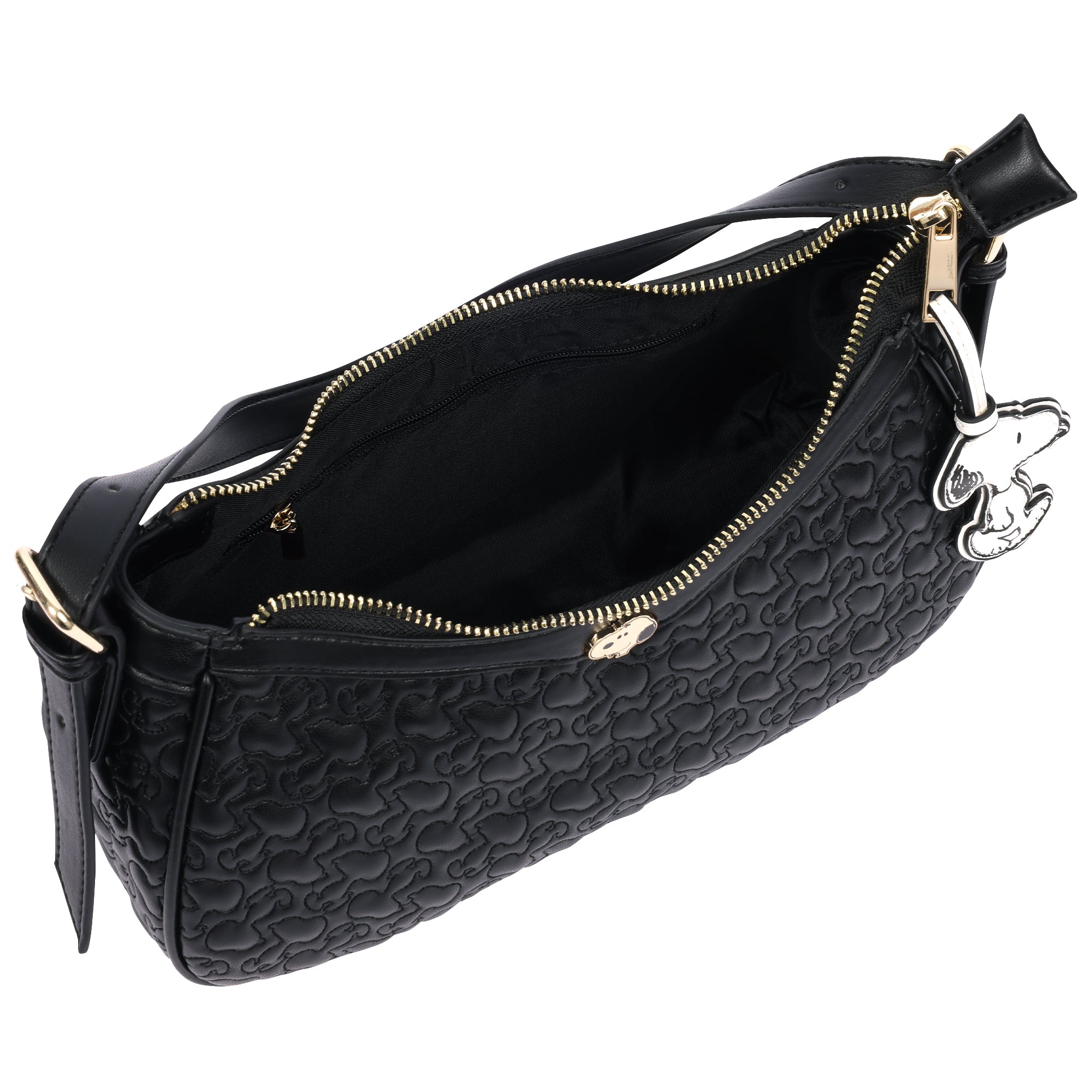 Danielle Nicole x Peanuts Quilted Snoopy Top Zip Shoulder Bag with Charm