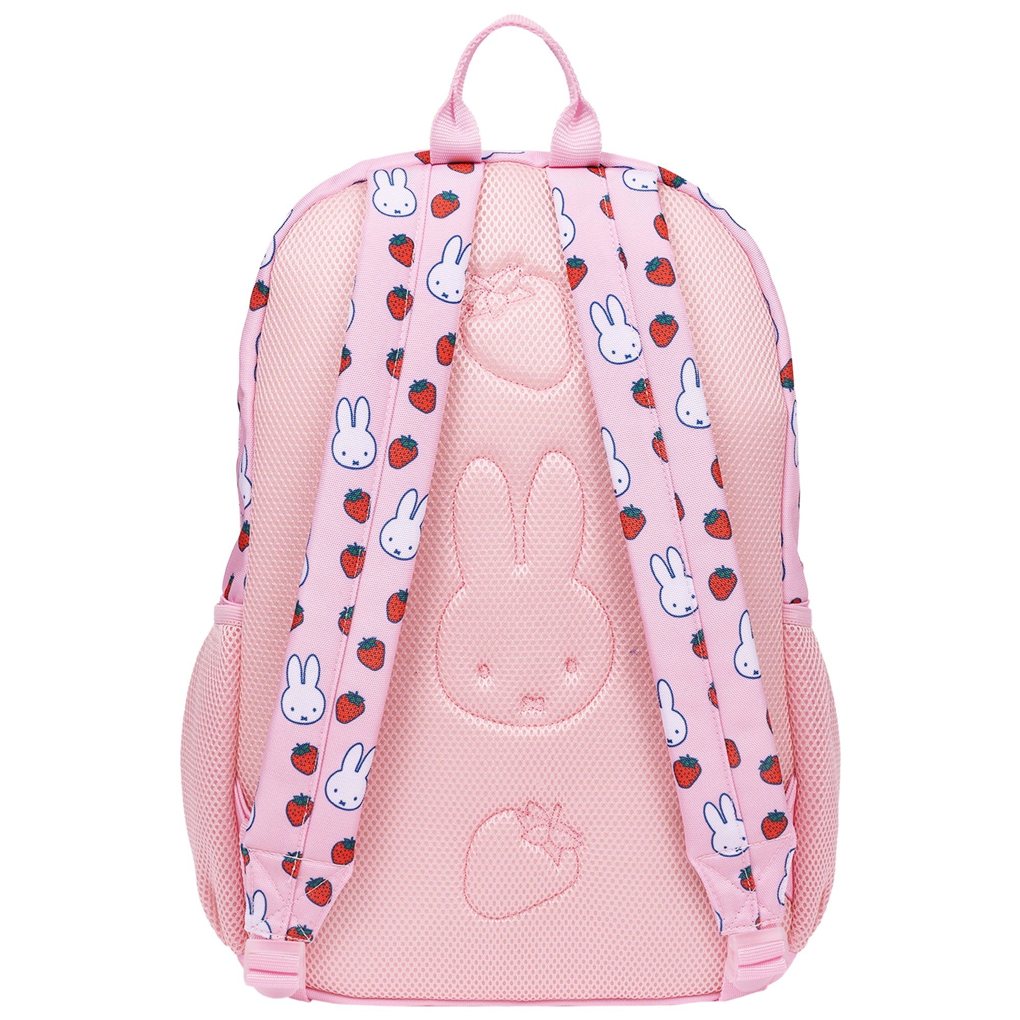 Miffy Strawberry Backpack – Cute Bunny Mini Backpack with Charm, Lightweight Bag
