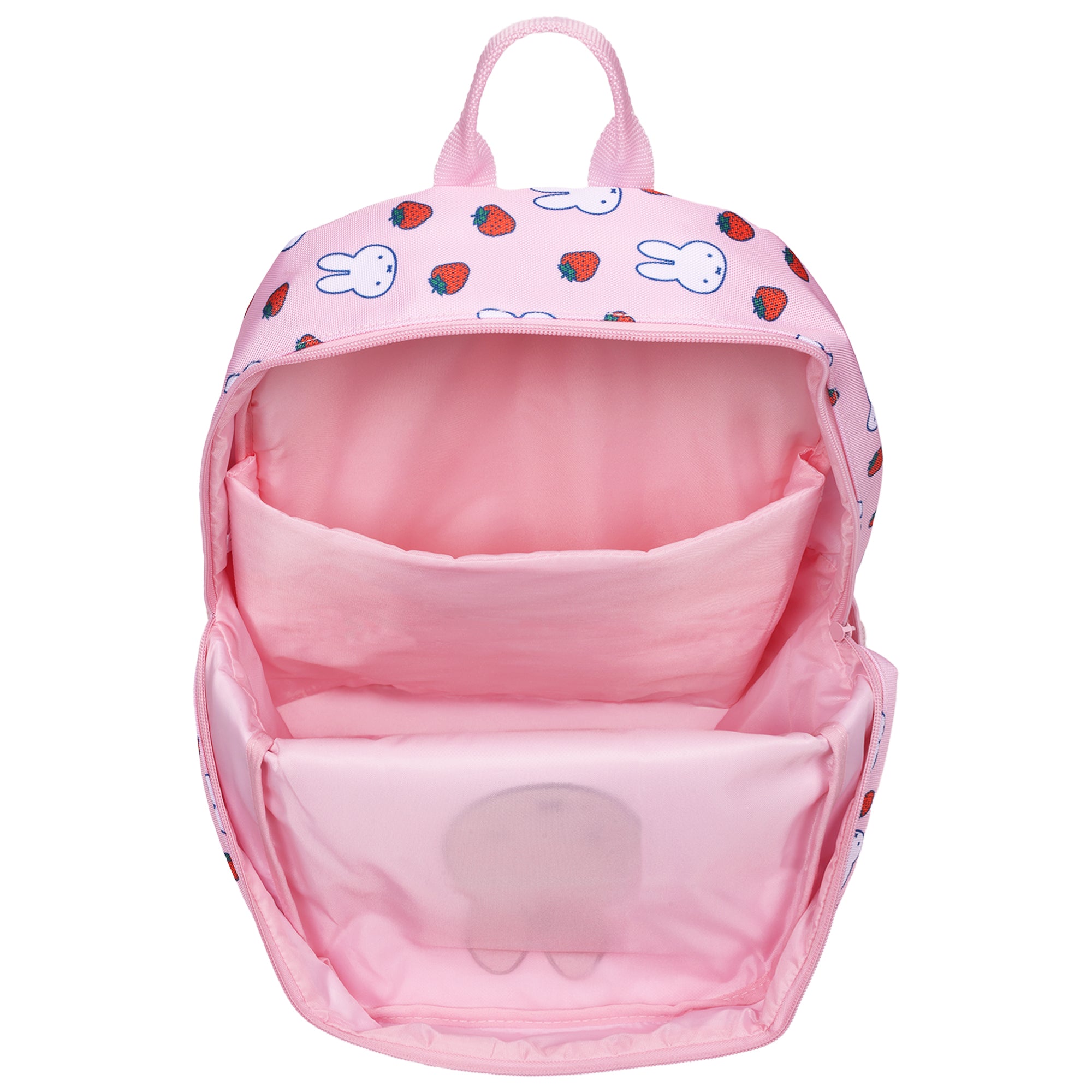 Miffy Strawberry Backpack – Cute Bunny Mini Backpack with Charm, Lightweight Bag