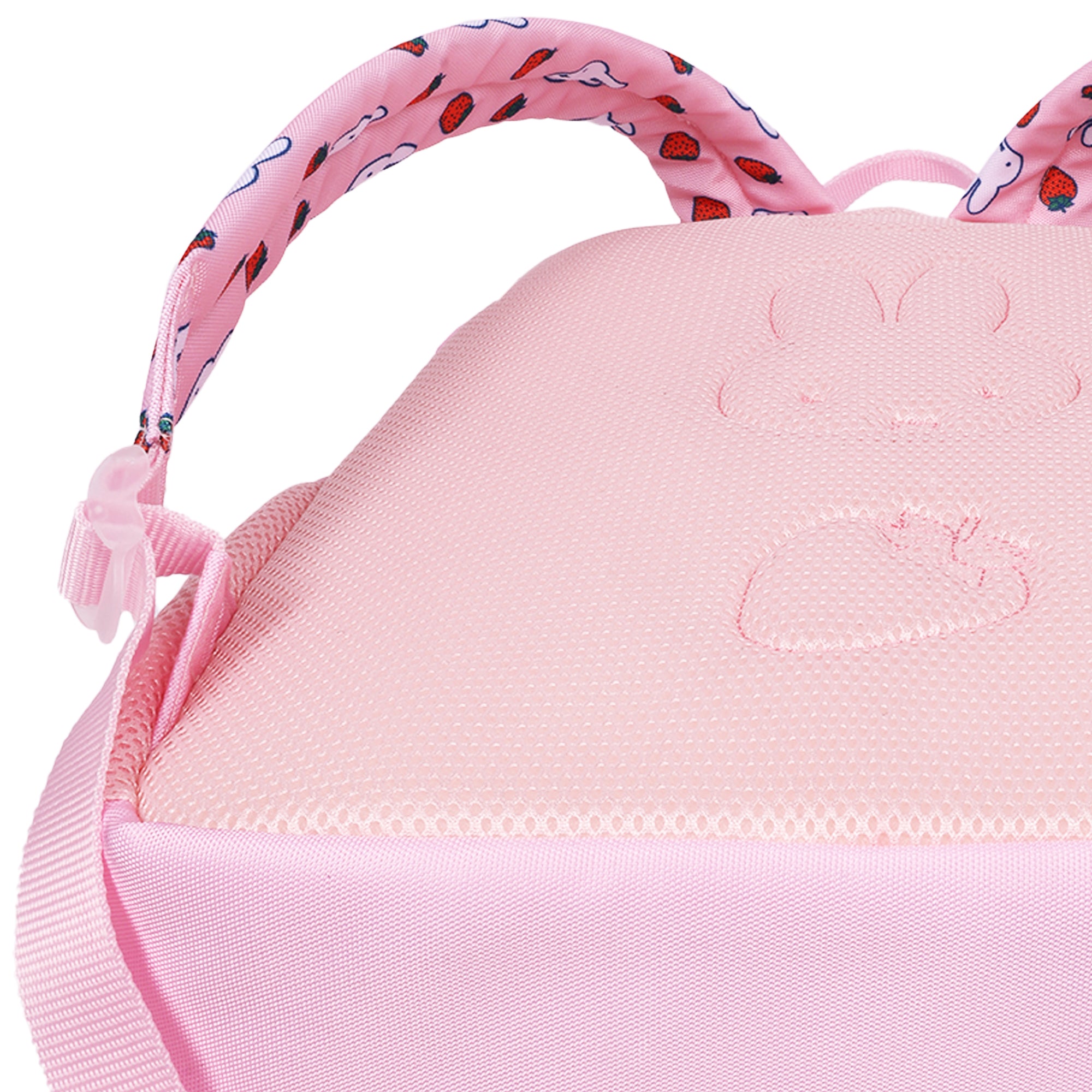 Miffy Strawberry Backpack – Cute Bunny Mini Backpack with Charm, Lightweight Bag