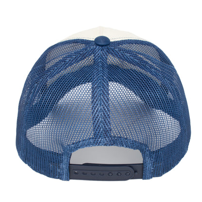 Yellowstone Dutton Ranch Mesh Back Trucker Hat - Navy/Beige