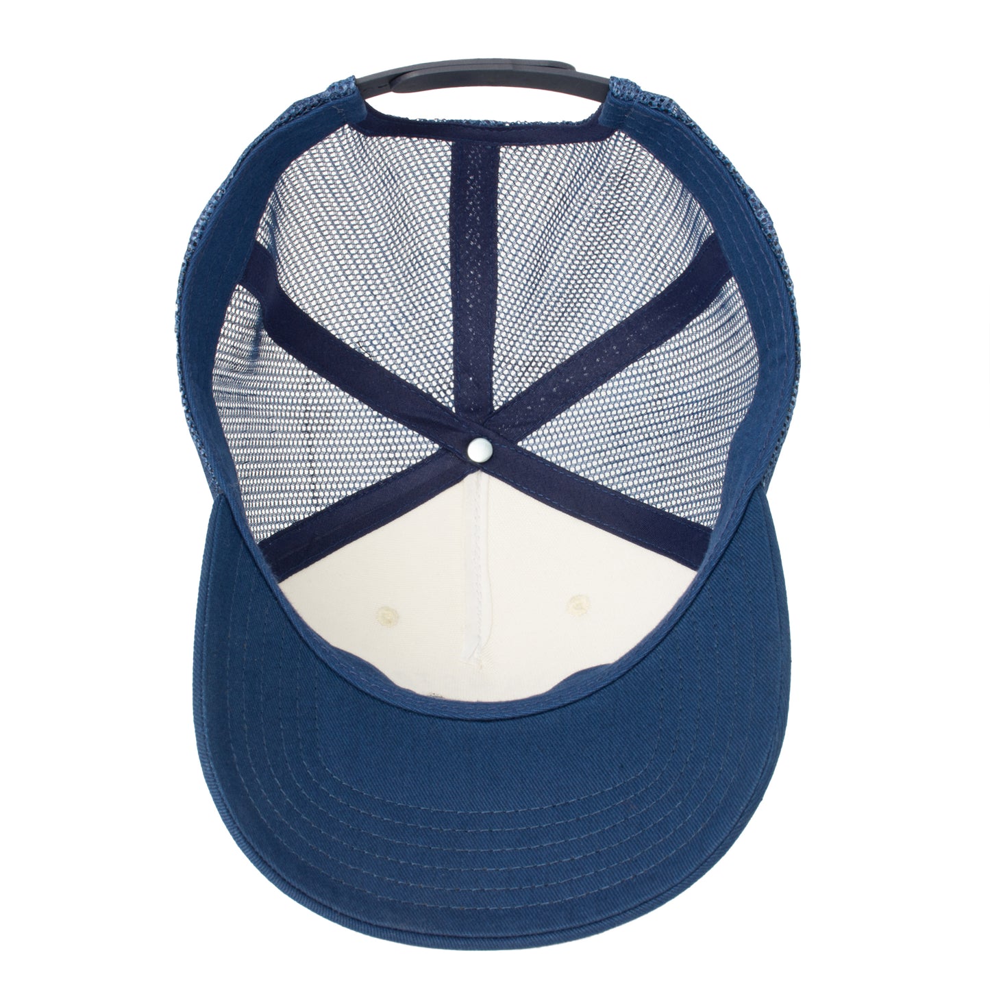 Yellowstone Dutton Ranch Mesh Back Trucker Hat - Navy/Beige