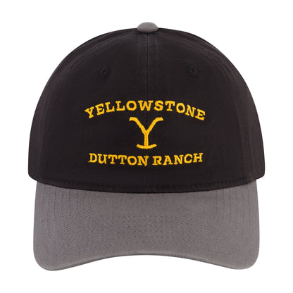 Nick Yellowstone Dad Cap Black Grey Dutton Ranch, Blk/Grey