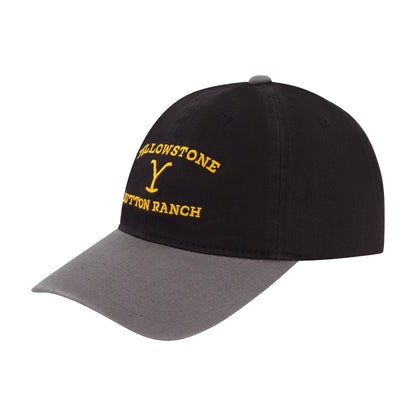 Nick Yellowstone Dad Cap Black Grey Dutton Ranch, Blk/Grey