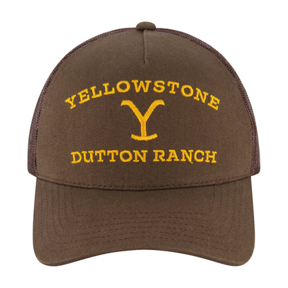 Concept One Yellowstone Trucker Hat, Adjustable Snapback Mesh Baseball Hat with Curved Brim