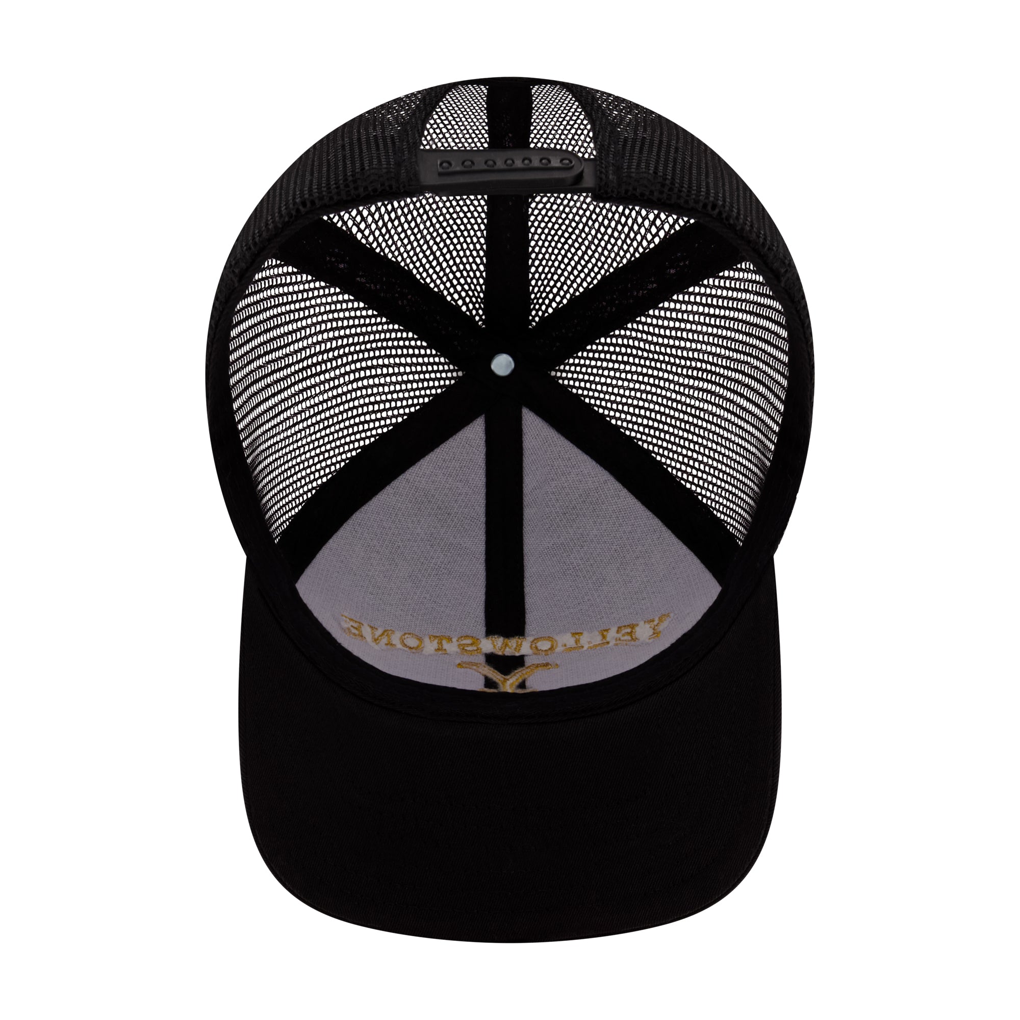 Concept One Yellowstone Trucker Hat, Adjustable Snapback Mesh Baseball Hat with Curved Brim