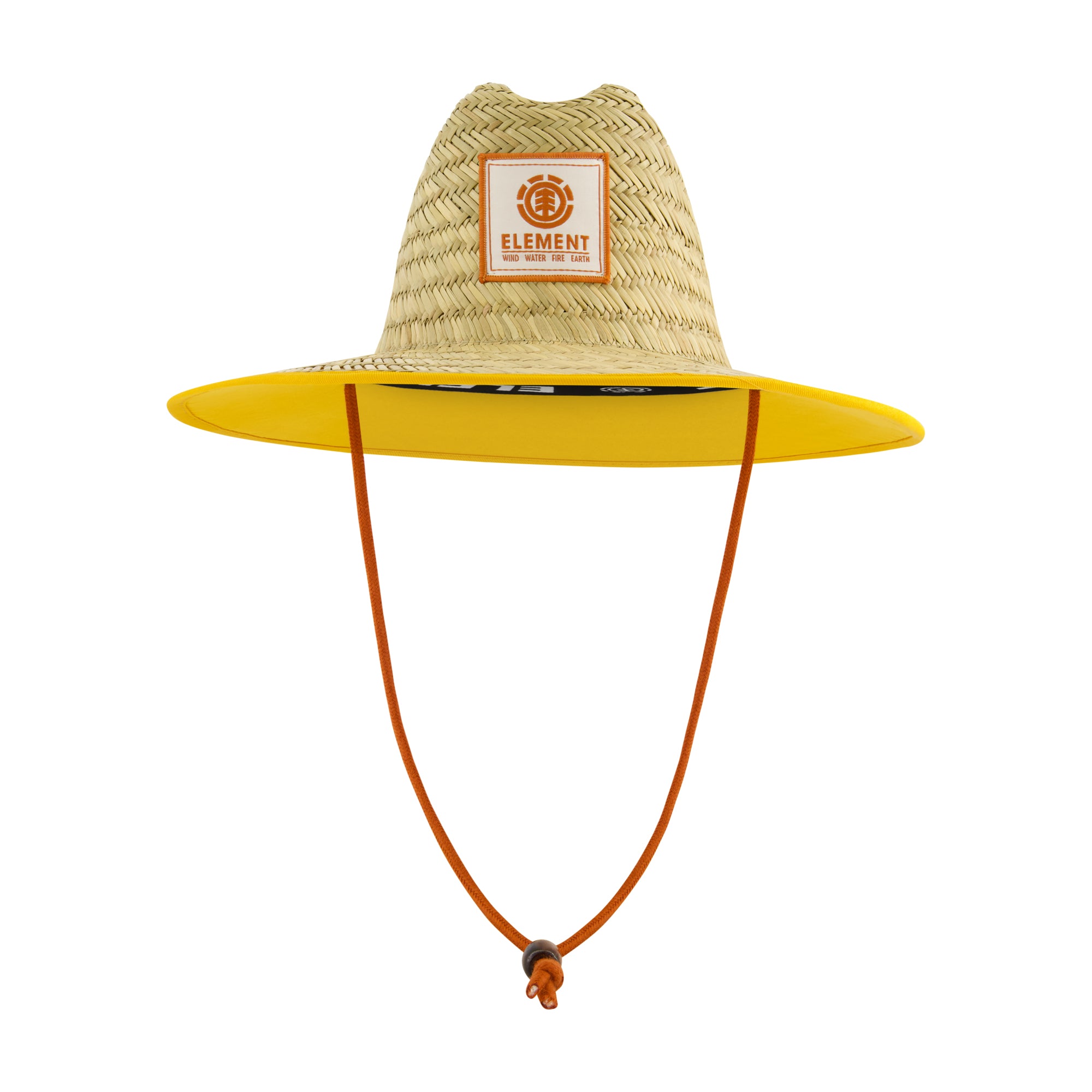 Element Woven Seagrass Lifeguard Hat with Solid Under Brim & Chin Cord