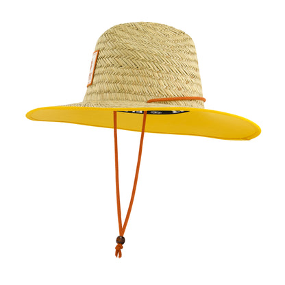 Element Woven Seagrass Lifeguard Hat with Solid Under Brim & Chin Cord