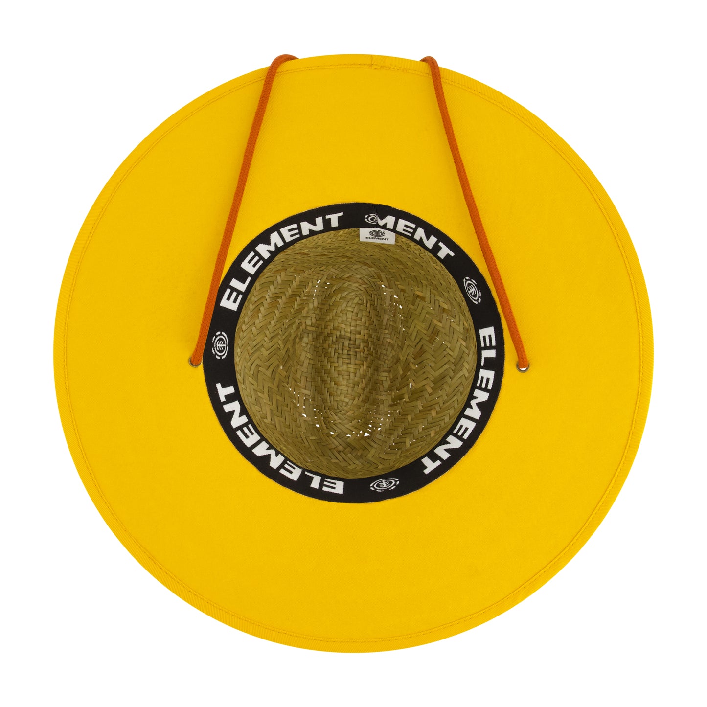 Element Woven Seagrass Lifeguard Hat with Solid Under Brim & Chin Cord