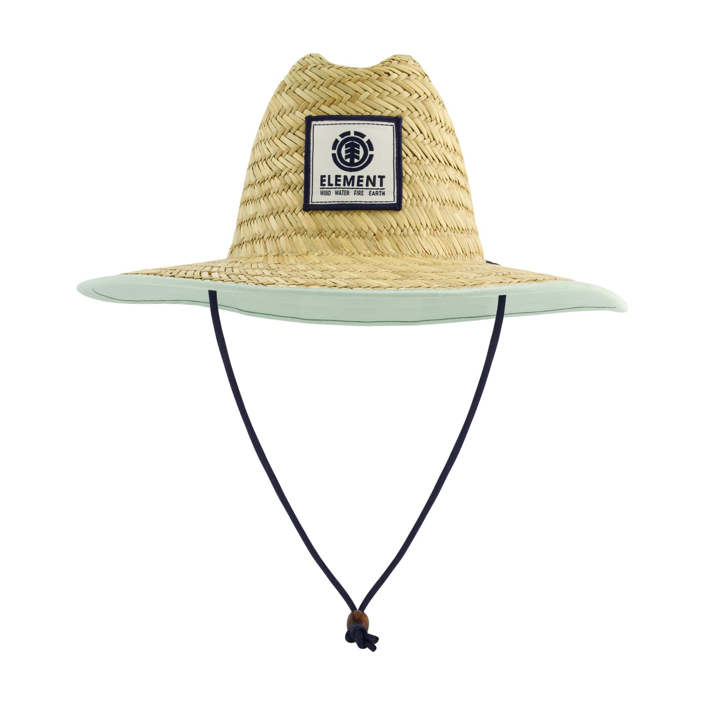 Element Woven Seagrass Lifeguard Hat with Solid Under Brim & Chin Cord
