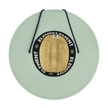 Element Woven Seagrass Lifeguard Hat with Solid Under Brim & Chin Cord